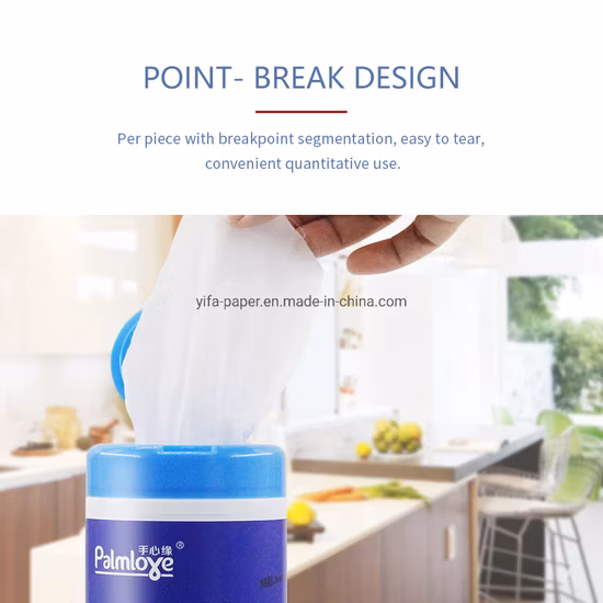 Disposable Hygiene Ante-Bacterial Wet Wipe in Barrel