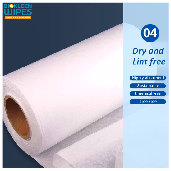 Einweg-Feucht- und Trockentücher für das Babygesicht aus reiner Baumwolle für empfindliche Babyhaut