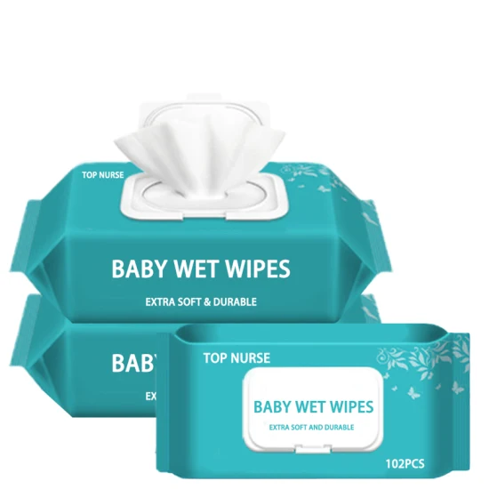 Heiße Verkaufs-OEM-Fabrik-Baby-Gesichtsreinigungs-Feuchtwisch-Wassertücher